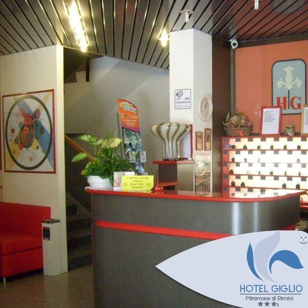 Hotel Giglio Римини Экстерьер фото