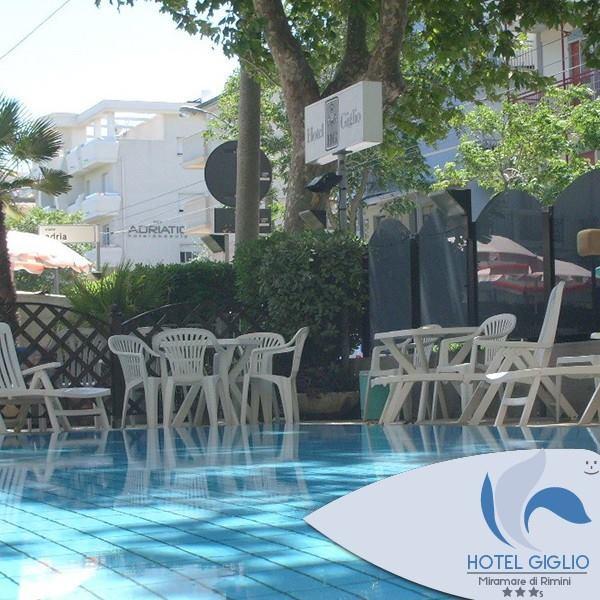 Hotel Giglio Римини Экстерьер фото